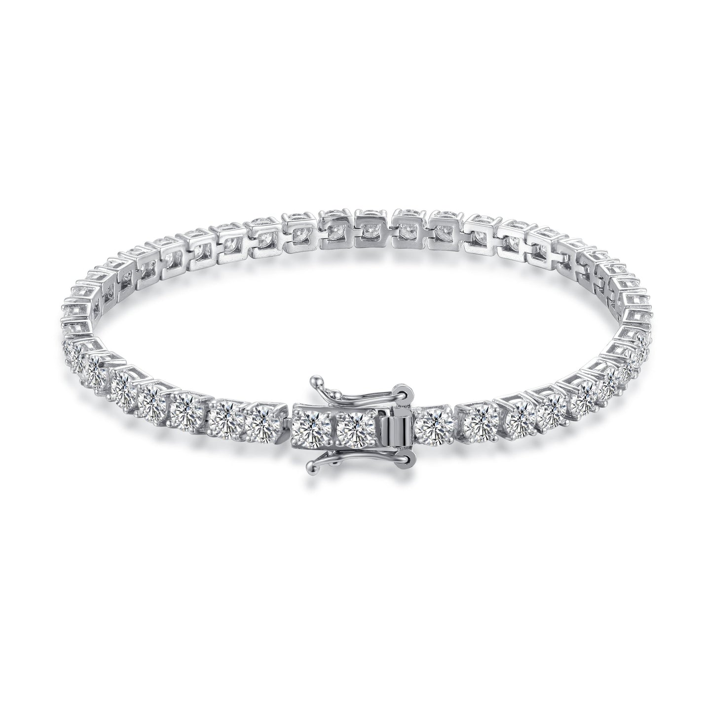 The Lumière - 10.25ct Moissanite Tennis Bracelet in Luminous Sterling Silver