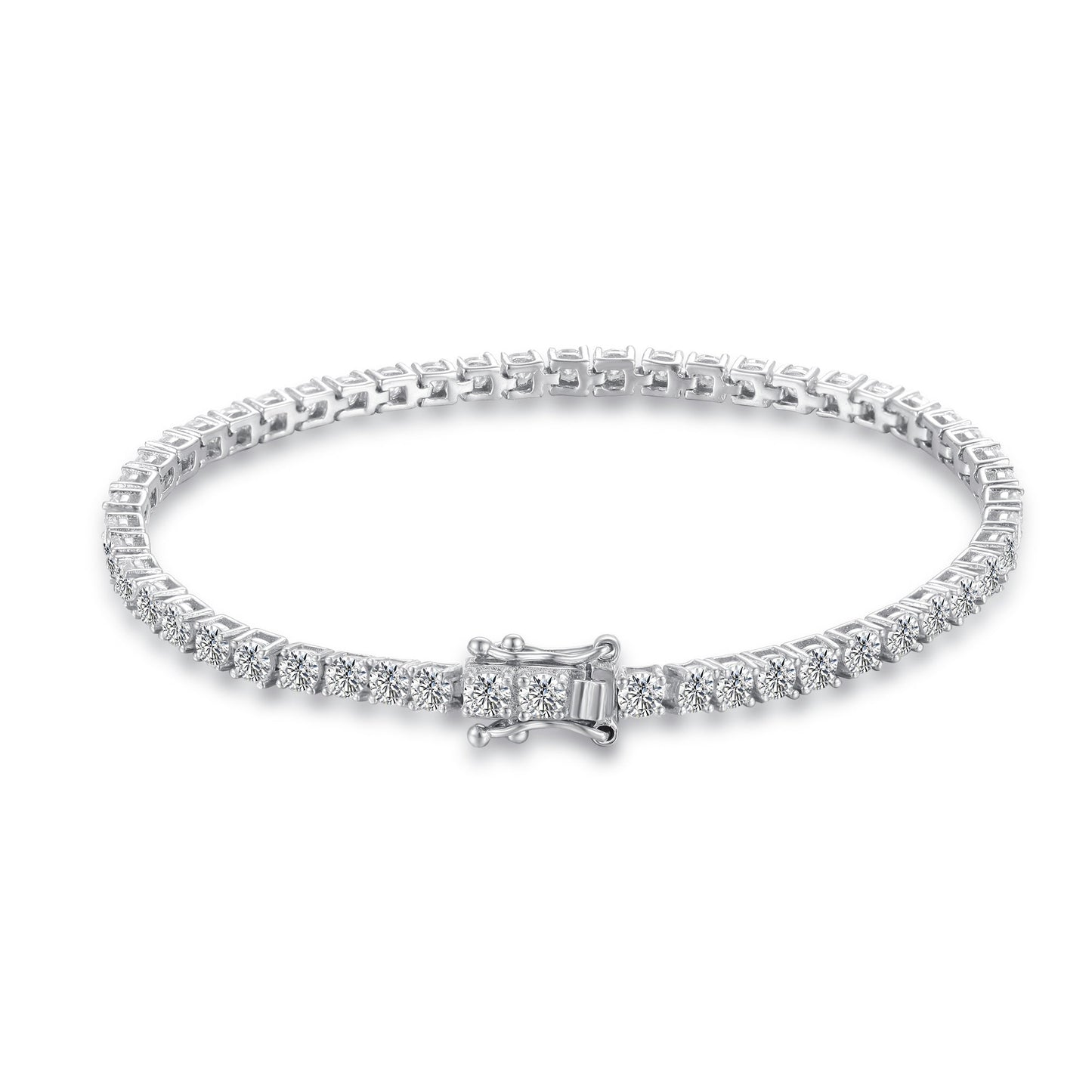 The Étoile - 5.72ct Moissanite Tennis Bracelet in Luminous Sterling Silver