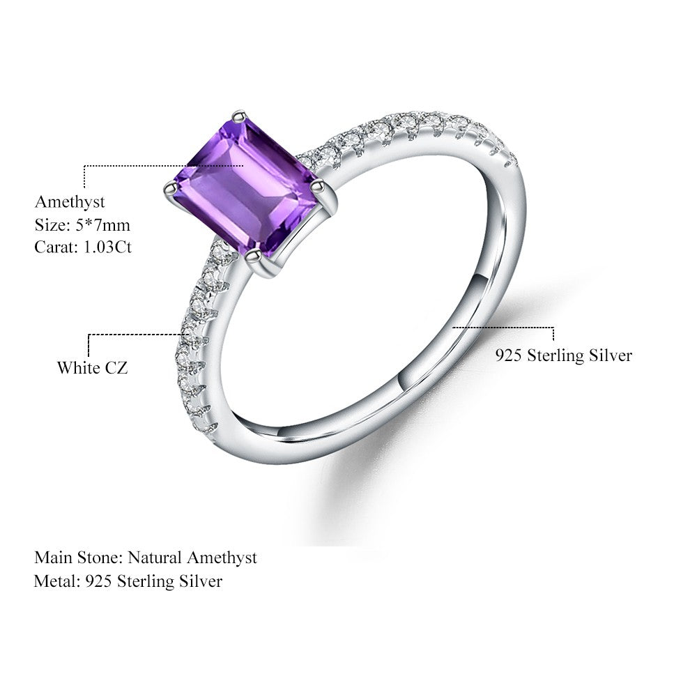 Privé Amethyst Ring - Emerald Cut