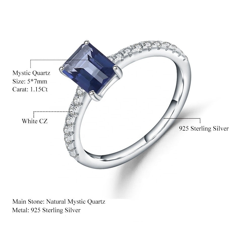 Privé Mystic Quartz Ring - Emerald Cut