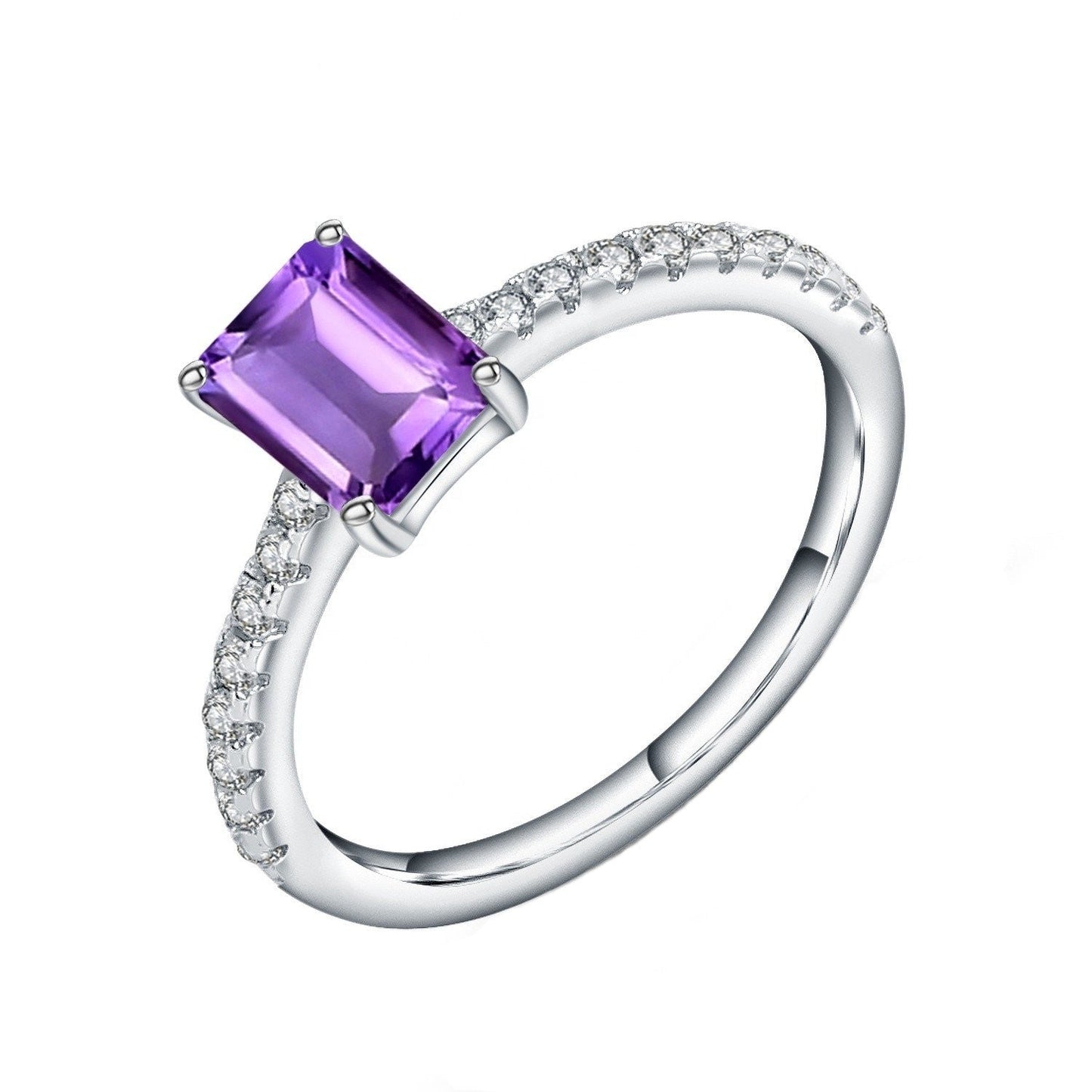 Privé Amethyst Ring - Emerald Cut