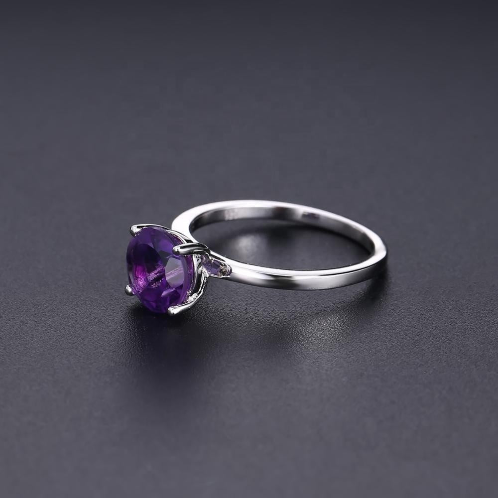 Heritage 4 Claw Amethyst Solitaire Ring