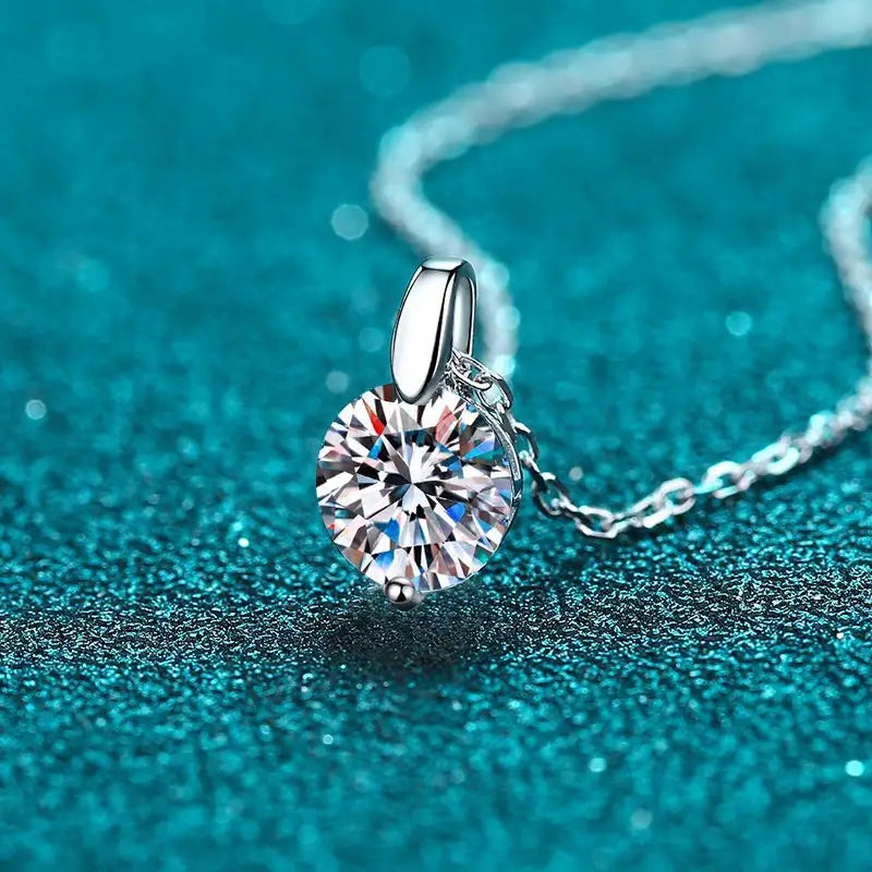 Floating Moissanite Pendant