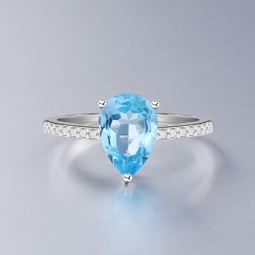 Celestial Blue Topaz Ring