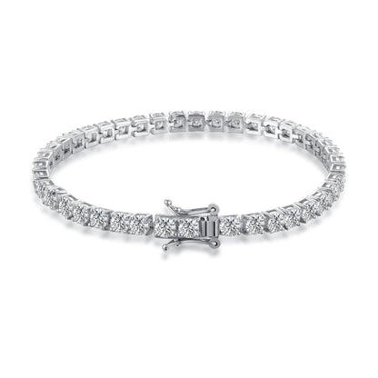 The Lumière - 10.25ct Moissanite Tennis Bracelet in Luminous Sterling Silver