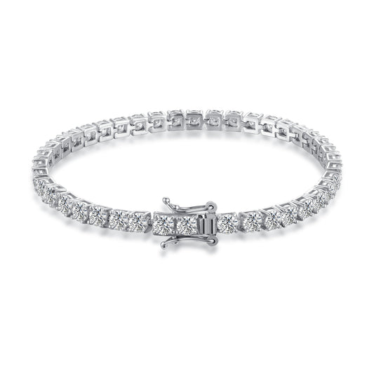 The Lumière - 10.25ct Moissanite Tennis Bracelet in Luminous Sterling Silver