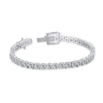 The Lumière - 10.25ct Moissanite Tennis Bracelet in Luminous Sterling Silver
