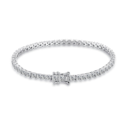 The Étoile - 5.72ct Moissanite Tennis Bracelet in Luminous Sterling Silver