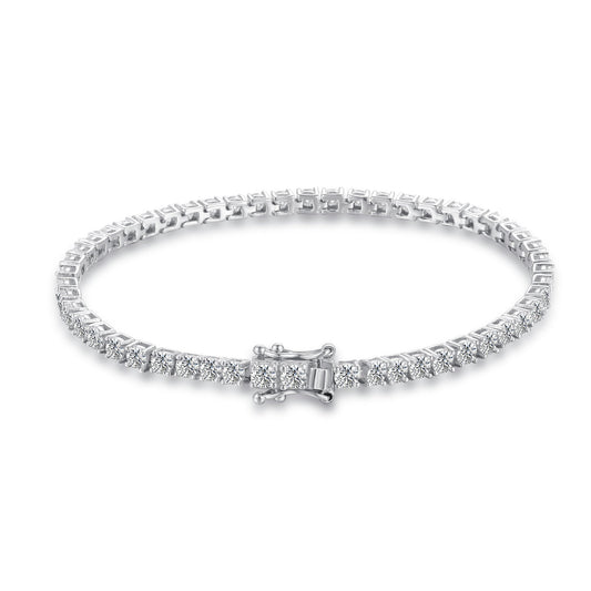 The Étoile - 5.72ct Moissanite Tennis Bracelet in Luminous Sterling Silver