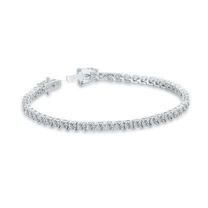 The Étoile - 5.72ct Moissanite Tennis Bracelet in Luminous Sterling Silver