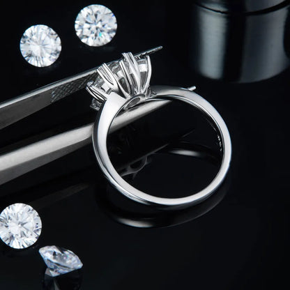 Floral 1.00ct Moissanite Engagement Ring