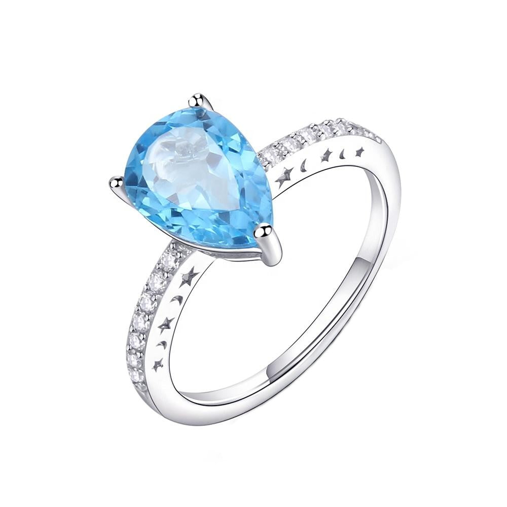 Celestial Blue Topaz Ring