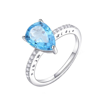 Celestial Blue Topaz Ring