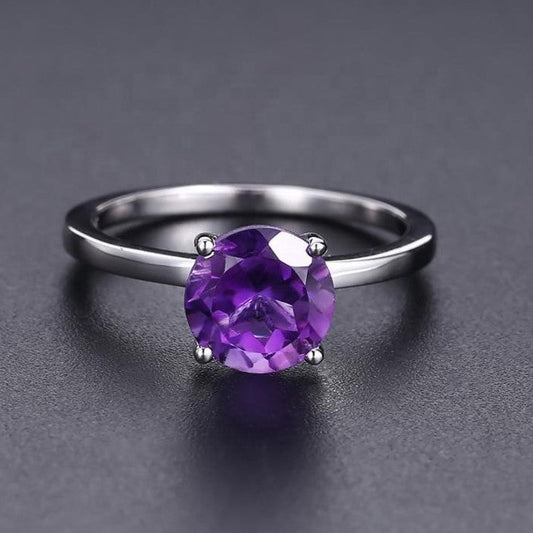 Heritage 4 Claw Amethyst Solitaire Ring