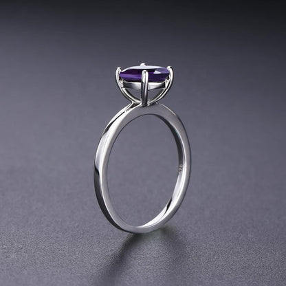 Heritage 4 Claw Amethyst Solitaire Ring