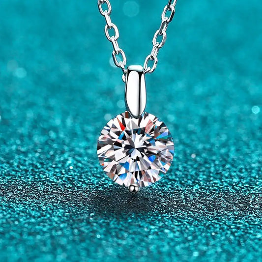 Floating Moissanite Pendant