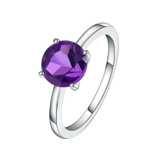Heritage 4 Claw Amethyst Solitaire Ring